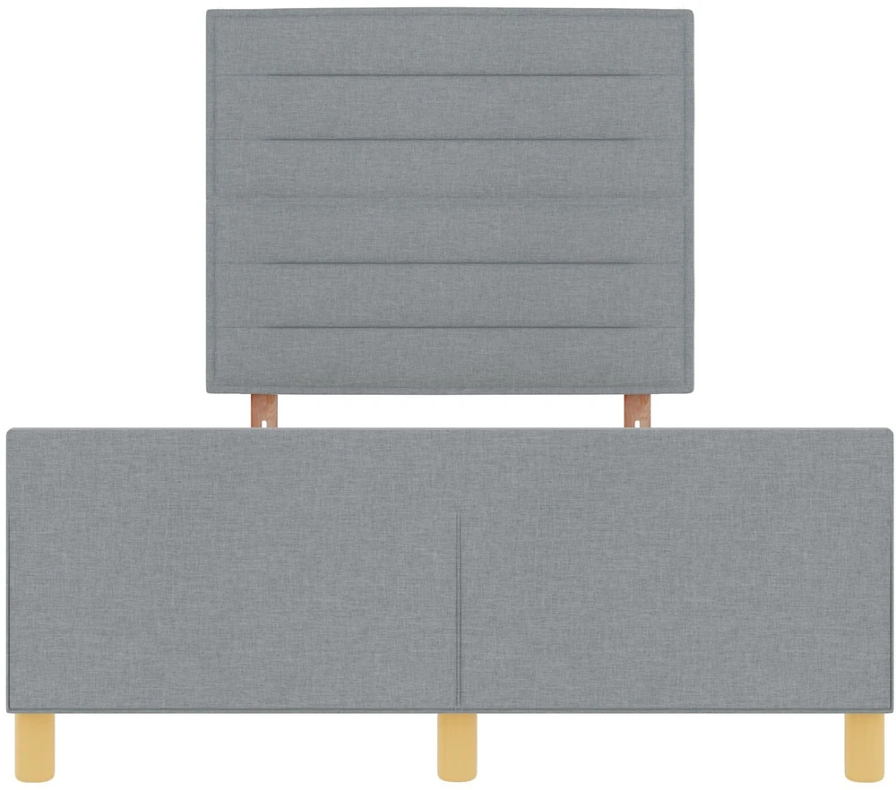 Lovos rėmas su galvūgalio Šviesiai pilka 120 x 200 cm audinys