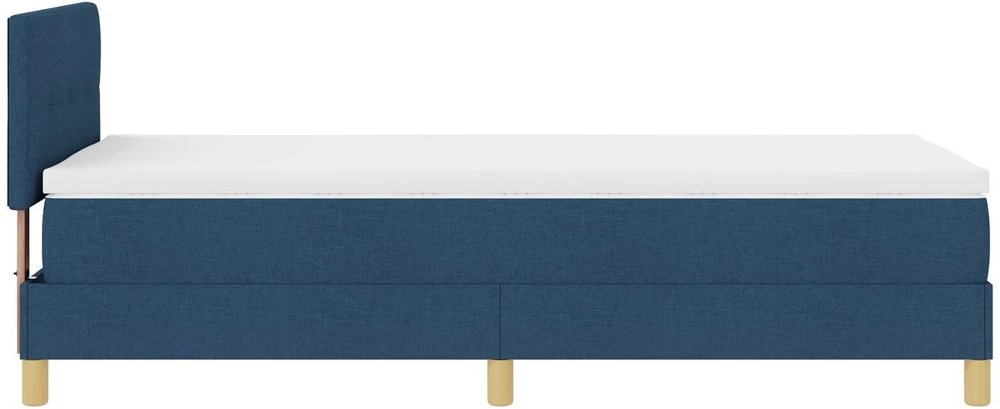 Kiemas lova su pagalve su galvūgalio Mėlyna 90 x 200 cm audinys