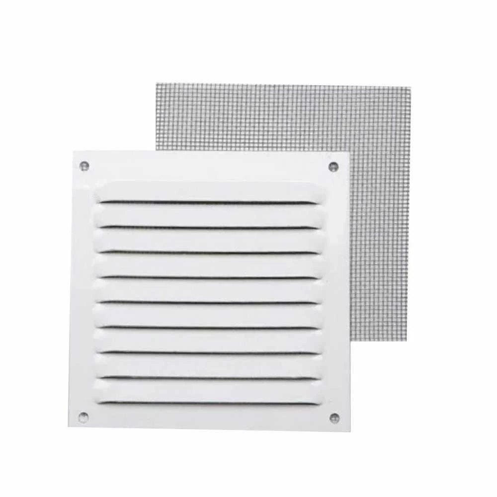 Fepre Ventiliacijos grotelės, 150 x 150 mm, su tinkleliu, baltos