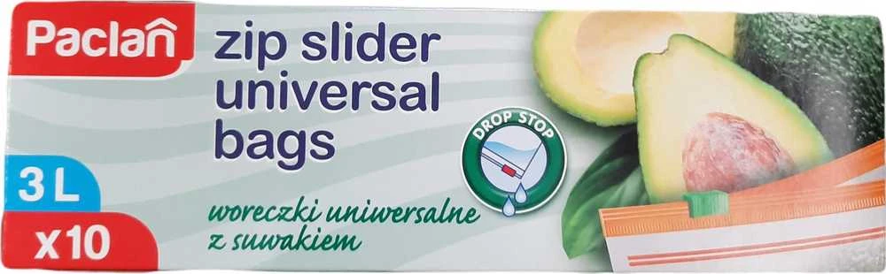 Maišeliai produktų šaldymui PACLAN, su užtrauktuku, 3 l,10vnt.