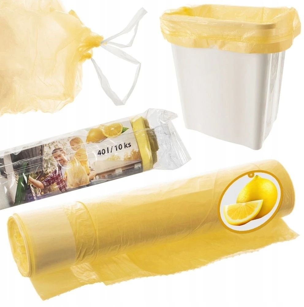Paclan Orion Atliekų maišai 40 l Citrinų kvapas 10 vnt.