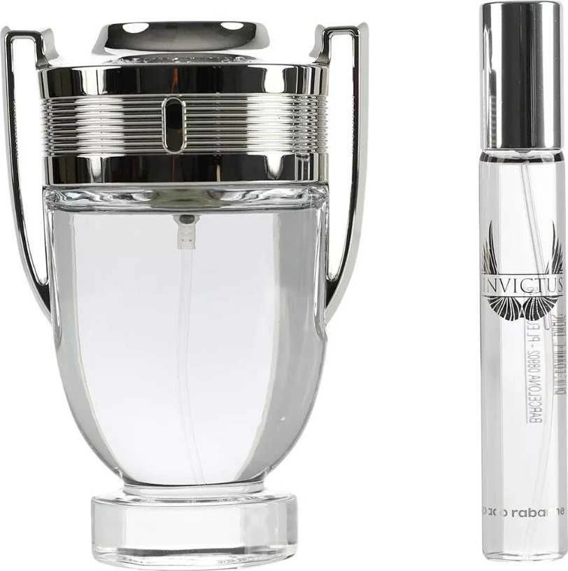 Paco Rabanne Invictus Eau De Toilette Purškiklis 100ml rinkinys vyrams 2 vnt