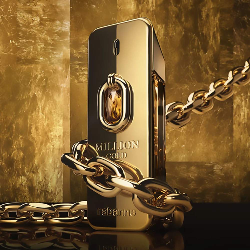 Paco Rabanne Million Gold Eliksyras Parfum Intense Purškiklis, 100 ml