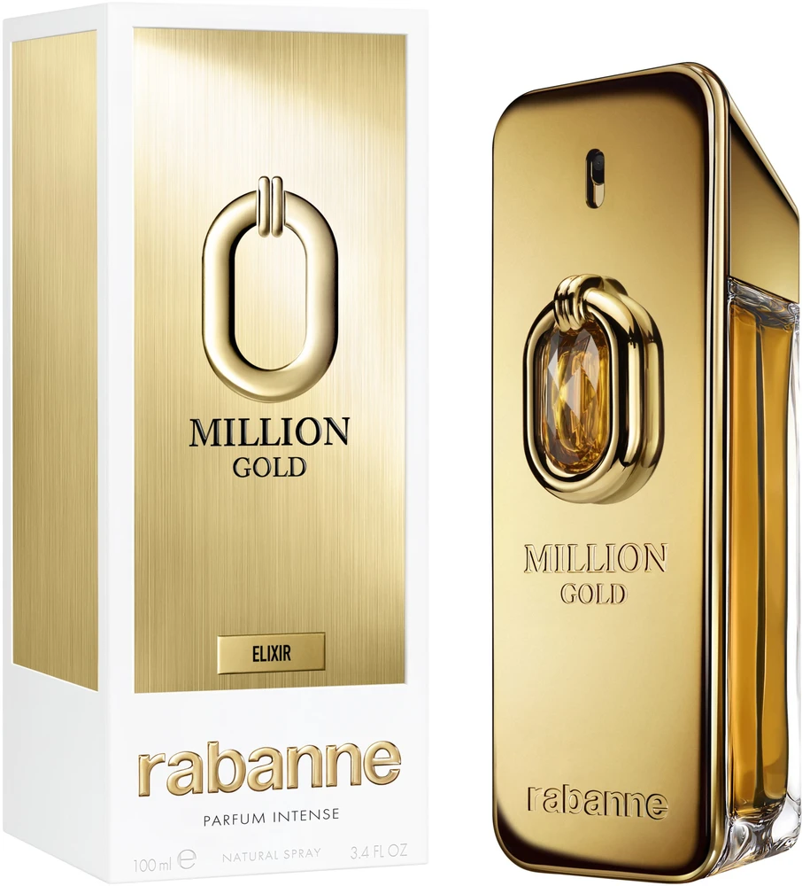 Paco Rabanne Million Gold Eliksyras Parfum Intense Purškiklis, 100 ml