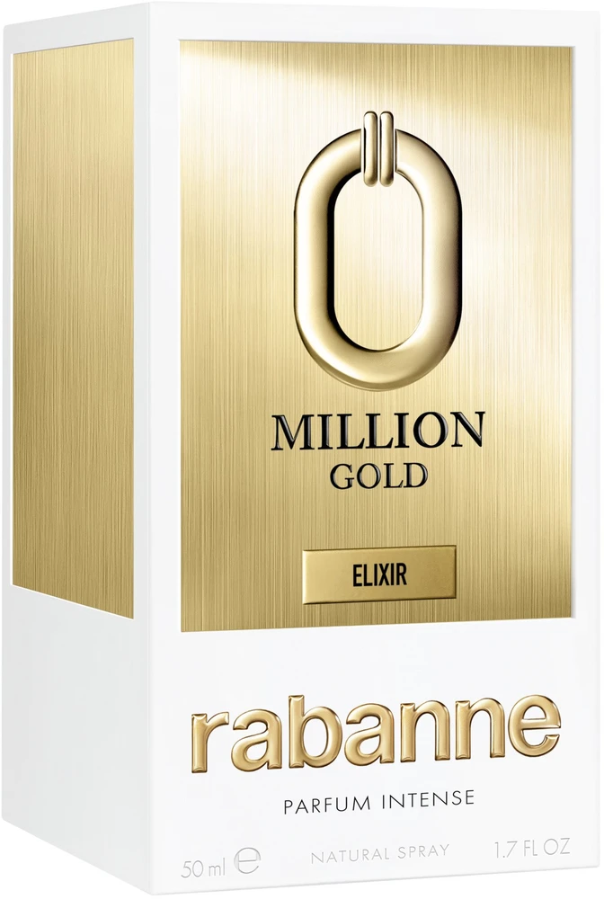 Paco Rabanne Million Gold Eliksyras Parfum Intense Purškiklis, 50 ml