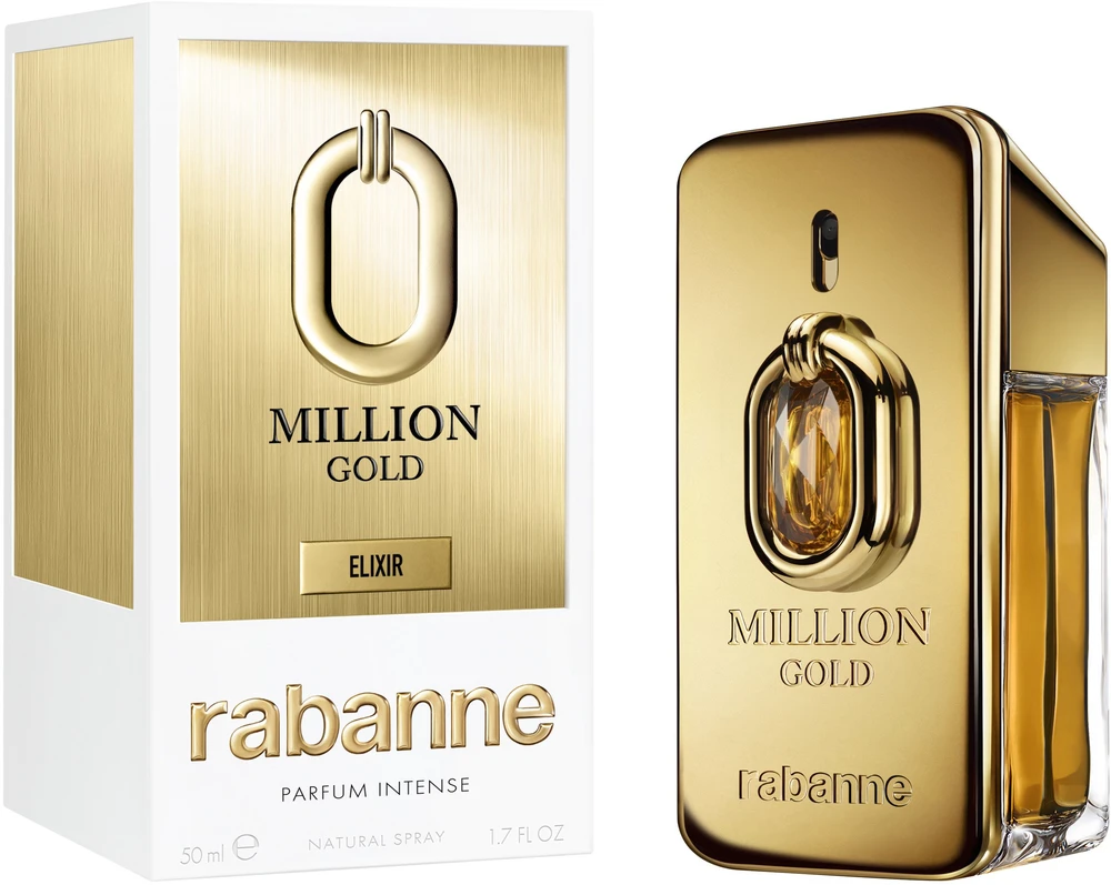 Paco Rabanne Million Gold Eliksyras Parfum Intense Purškiklis, 50 ml