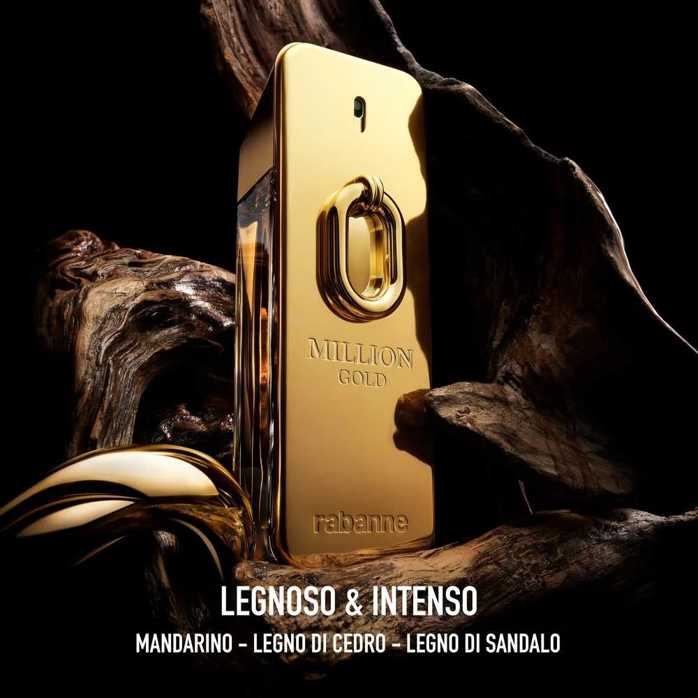 Paco Rabanne Million Gold EDP parfumuotas vanduo vyrams, 200 ml