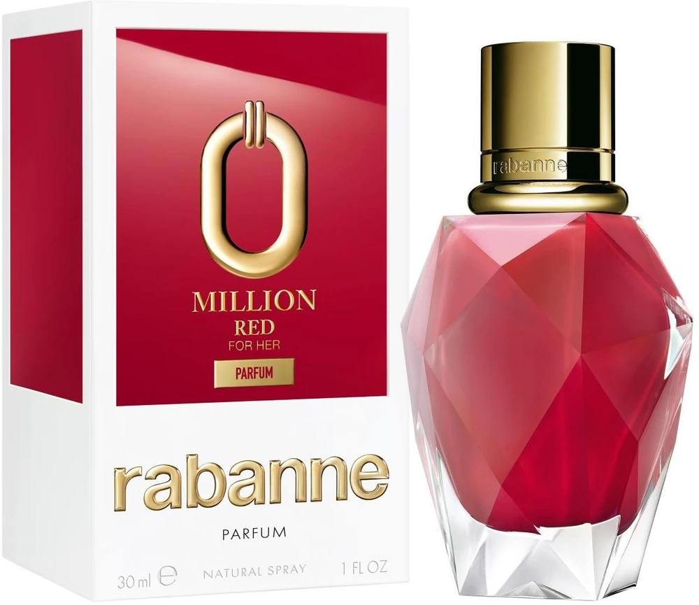 Paco Rabanne Rabanne Million Raudona For Her Parfum PP kvepalai moterims, 30 ml