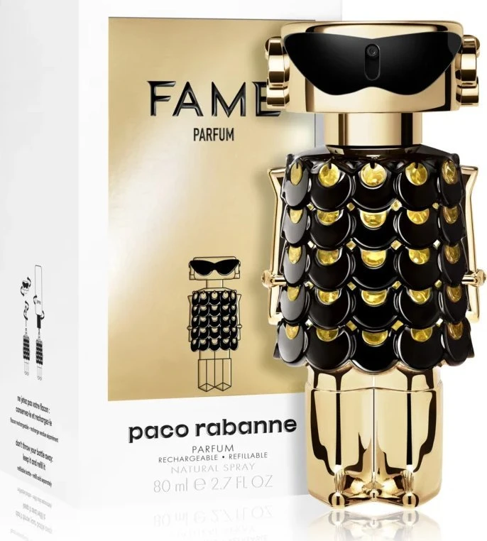 Kvepalai su papildymo funkcija Paco Rabanne Fame Parfum Eau De Perfume Purškiklis 80ml