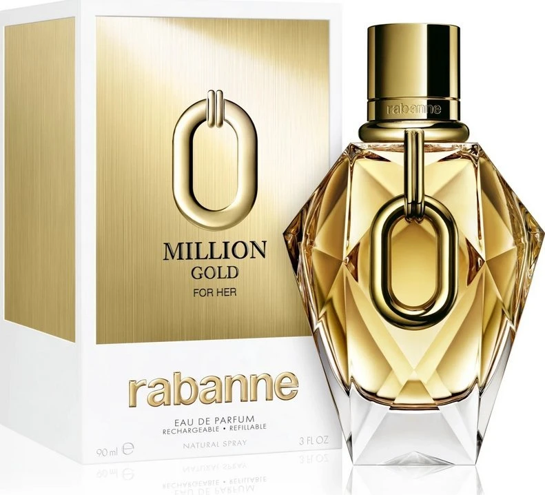 Kvepalai moterims Rabanne Million Gold For Her, EDP 90 ml