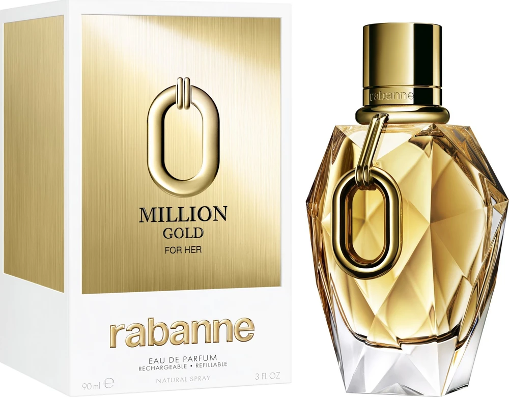 Kvepalai moterims Rabanne Million Gold For Her, EDP 90 ml