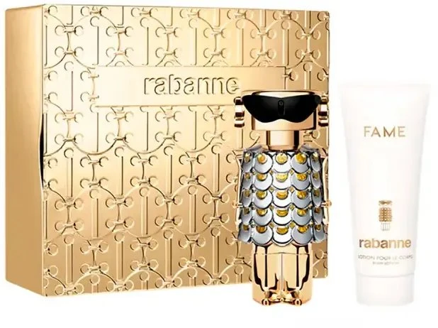 Set Paco Rabanne: Fame Hydrating Losjonas kūnui, 100 ml + Fame Eau De Parfum For Women, 80 ml