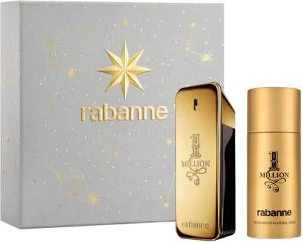 Paco Rabanne 1 Million EDT Set, 100 ml Desodorante, 150 ml