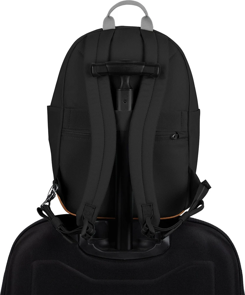 Pacsafe „Go 15 l“ apsauga nuo vagysčių miesto kuprinė – juoda