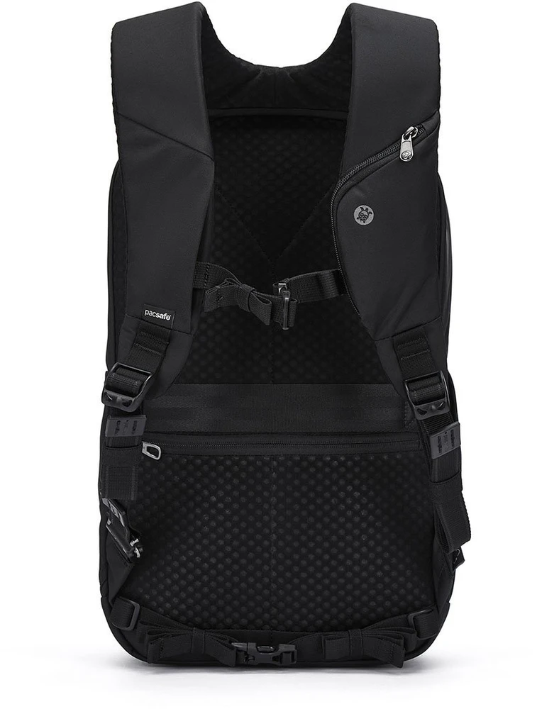 Antivagystinė nešiojamojo kompiuterio kuprinė Pacsafe Vibe 20, 20 l, iki 16", juoda, su RFID apsauga