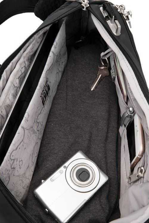 Pacsafe +Vibe 325 sling pack JET Juodas