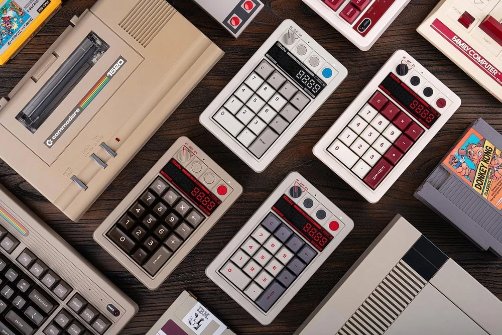 8BitDo Retro 18 Wireless Belaidė Žaidimų Klaviatūra | M Edition, Kailh Box Baltas V2