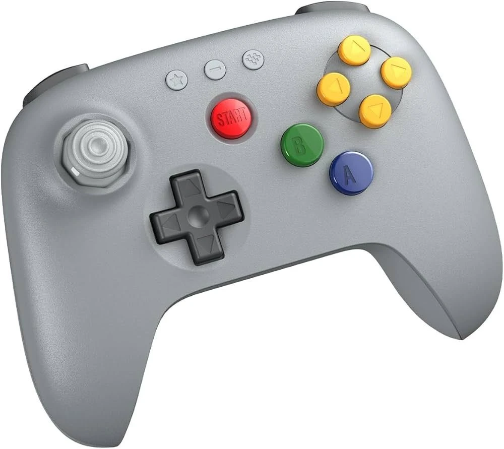 8BitDo 64 Bluetooth Belaidis Pultelis | Pilkas
