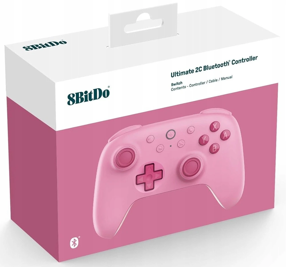 8BitDo Ultimate 2C BT Belaidis pultelis | Rožinis