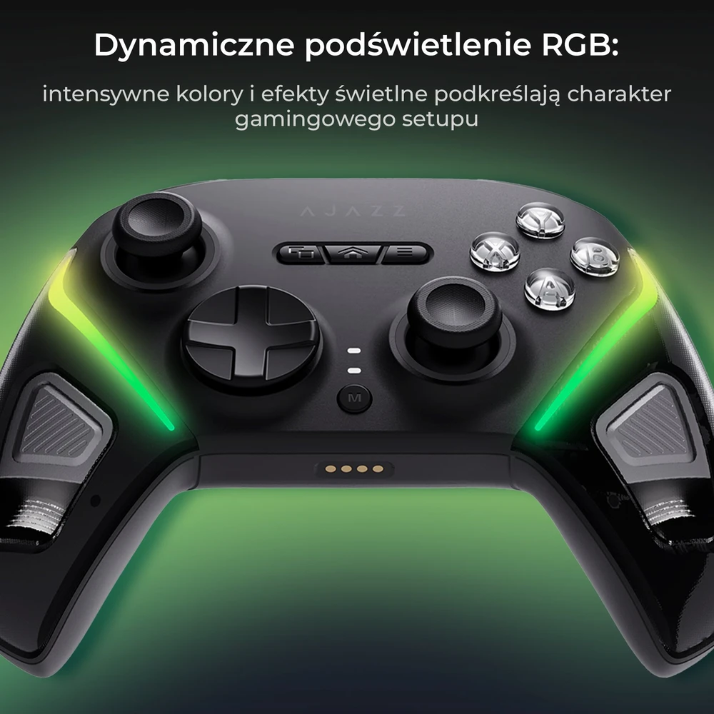 Ajazz Belaidis žaidimų pultelis GP100 (Switch/PC/iOS/Android) RGB juodas
