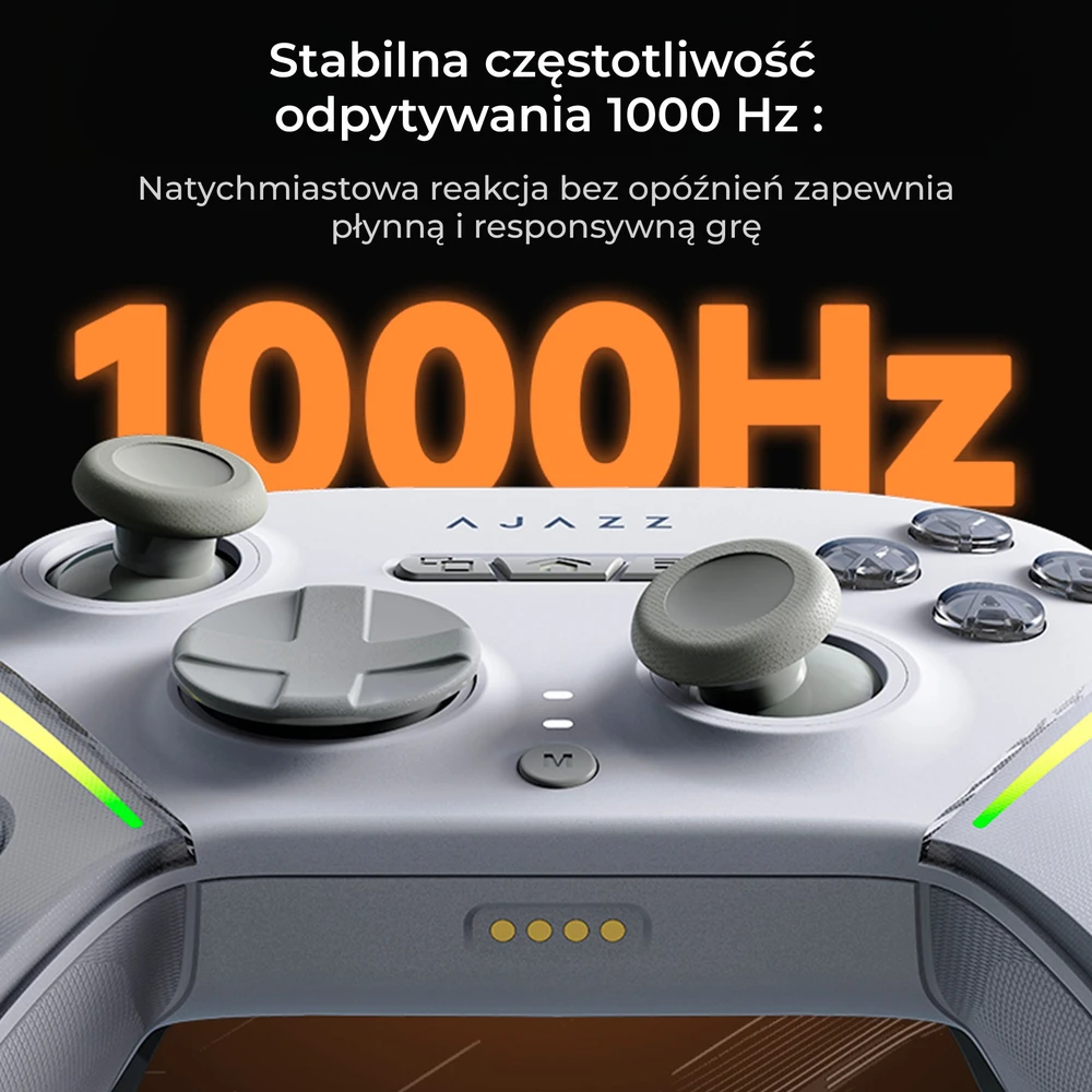 Ajazz Belaidis žaidimų pultas GP100 (Switch/PC/iOS/Android) RGB baltas