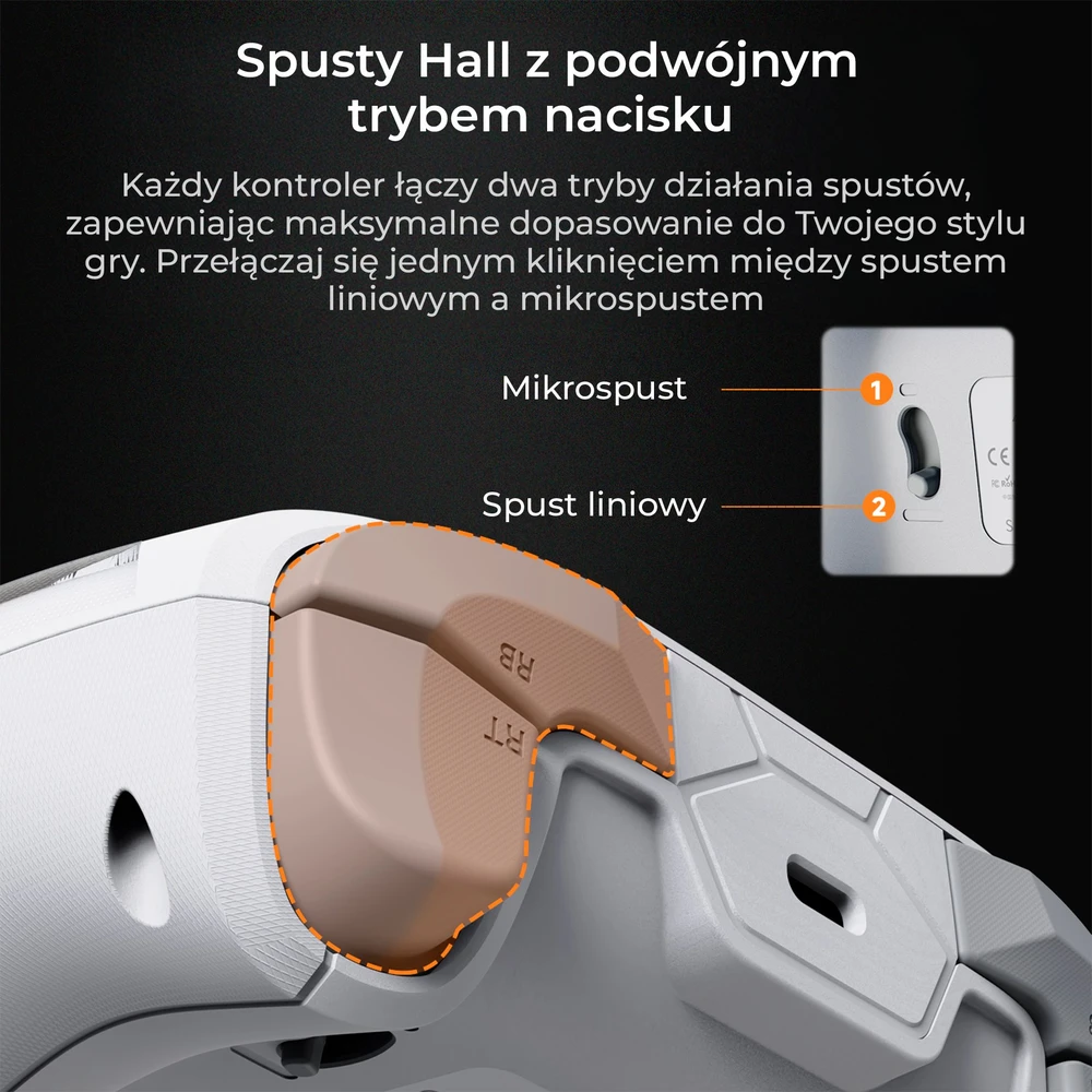 Ajazz Belaidis žaidimų pultas GP100 (Switch/PC/iOS/Android) RGB baltas
