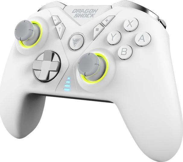 Carruzzo Dragonshock Nebula Pro Balta „Bluetooth“ Žaidimų pultelis Nintendo Switch