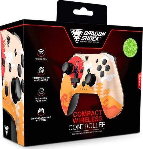 Carruzzo Dragonshock PopTop Compact Multi spalvos „Bluetooth“ Žaidimų pultelis Nintendo Switch