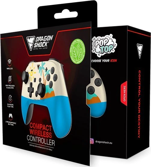 „Pad Canyon Dragonshock Poptop Wireless“ ausinės „The Island Switch“ (DSCNSW-TI)