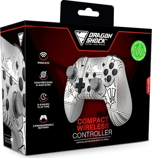 Carruzzo Dragonshock PopTop Compact Multi spalvos „Bluetooth“ Žaidimų pultelis Nintendo Switch