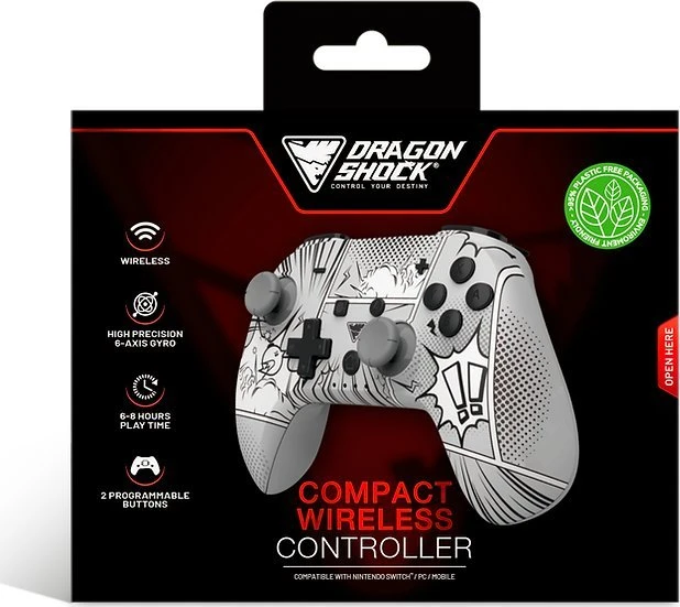 Carruzzo Dragonshock PopTop Compact Multi spalvos „Bluetooth“ Žaidimų pultelis Nintendo Switch