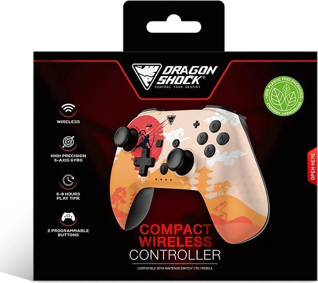 Carruzzo Dragonshock PopTop Compact Multi spalvos „Bluetooth“ Žaidimų pultelis Nintendo Switch