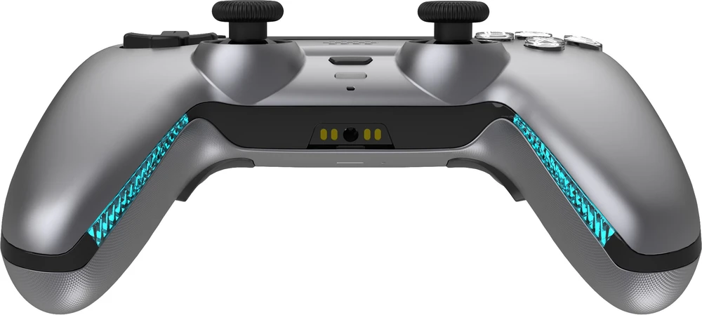 Carruzzo Deltaco Gaming GAM-199-STEELGRAY žaidimų valdiklis Pilka, Metalinis, Plienas Bluetooth/USB Žaidimų pultelis PlayStation 5, Android, iOS