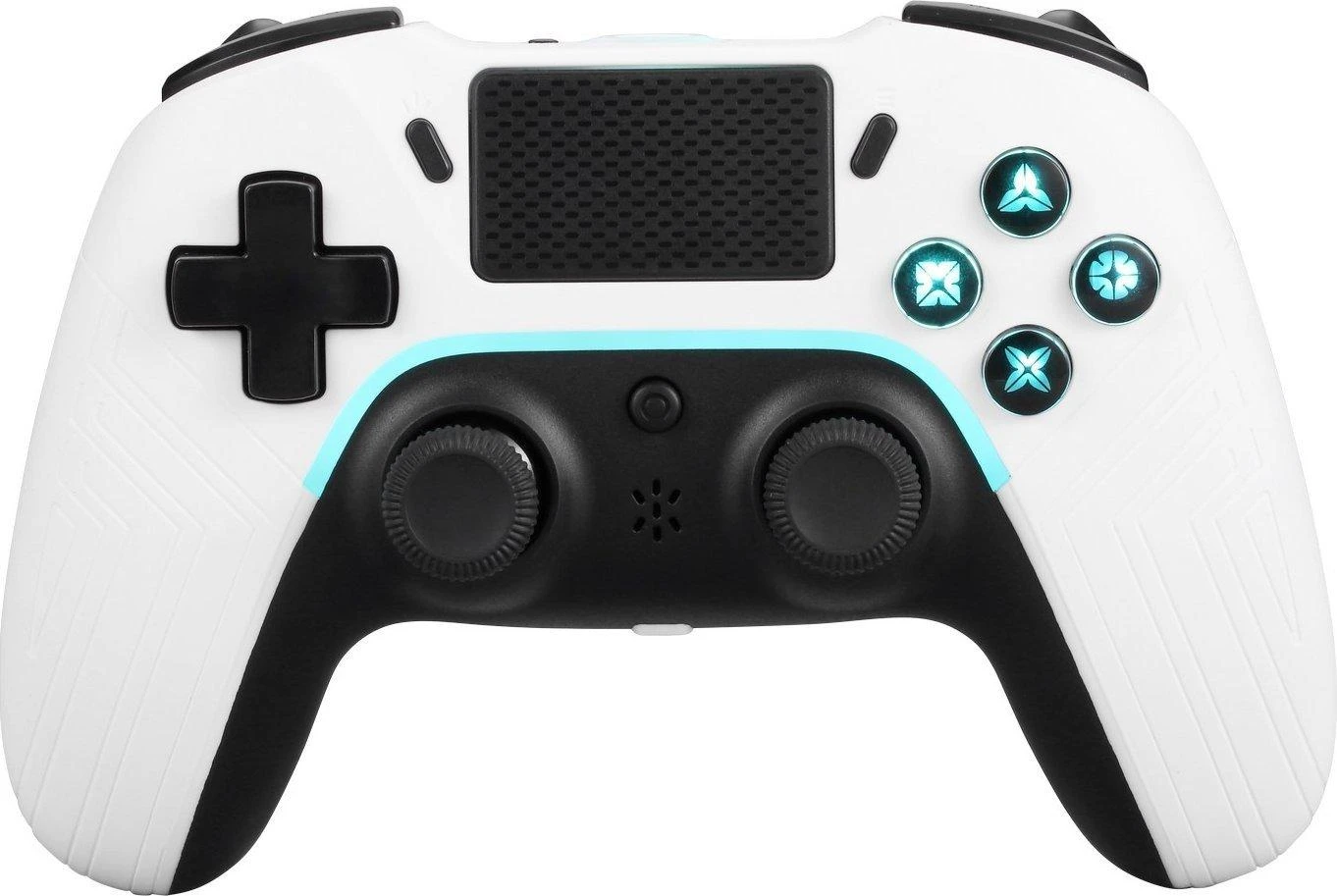 PS4/PC/Android/iOS valdiklis DELTACO GAMING Bluetooth, 2 programuojami makrokomandos mygtukai, baltas / GAM-139-W