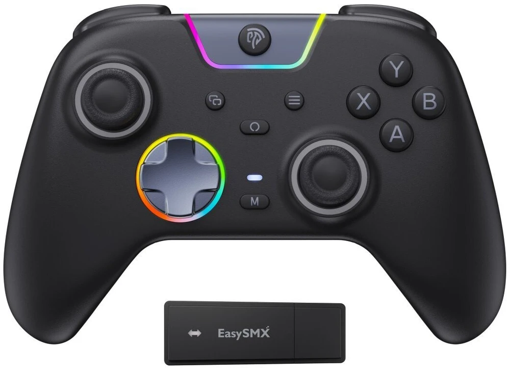 EasySMX belaidis žaidimų pultas su RGB apšvietimu, tinka PC, Switch, Android, iOS, X05PRO