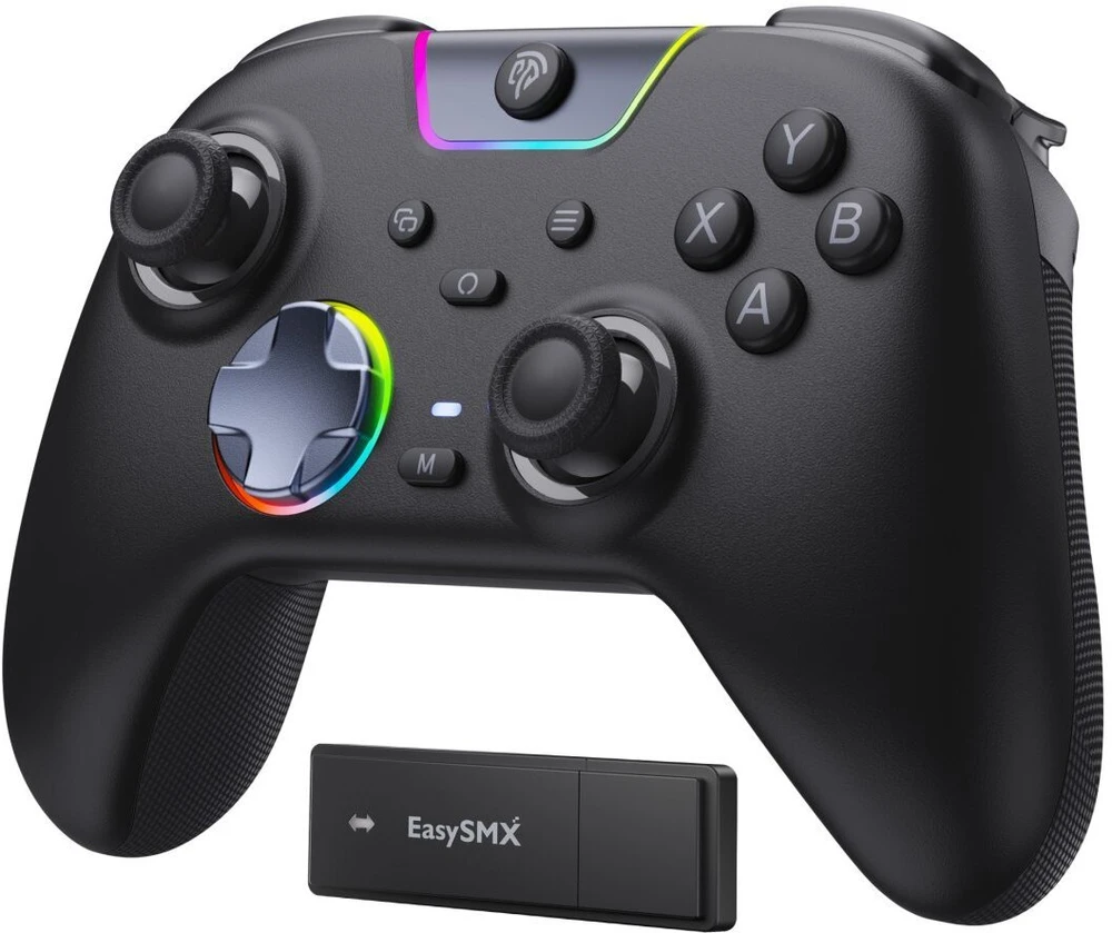 EasySMX belaidis žaidimų pultas su RGB apšvietimu, tinka PC, Switch, Android, iOS, X05PRO