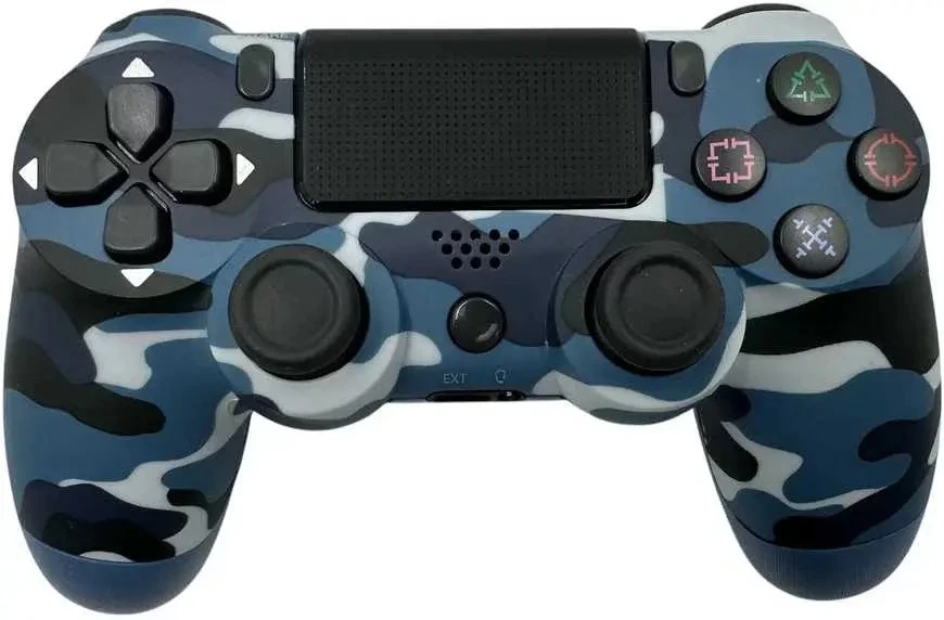 „GameBox P4“ universalus „Bluetooth“ valdiklis, skirtas „PlayStation 4“ ir „3“ / / kompiuteriui / televizoriui / televizoriaus priedėliui, kamufliažinis mėlynas