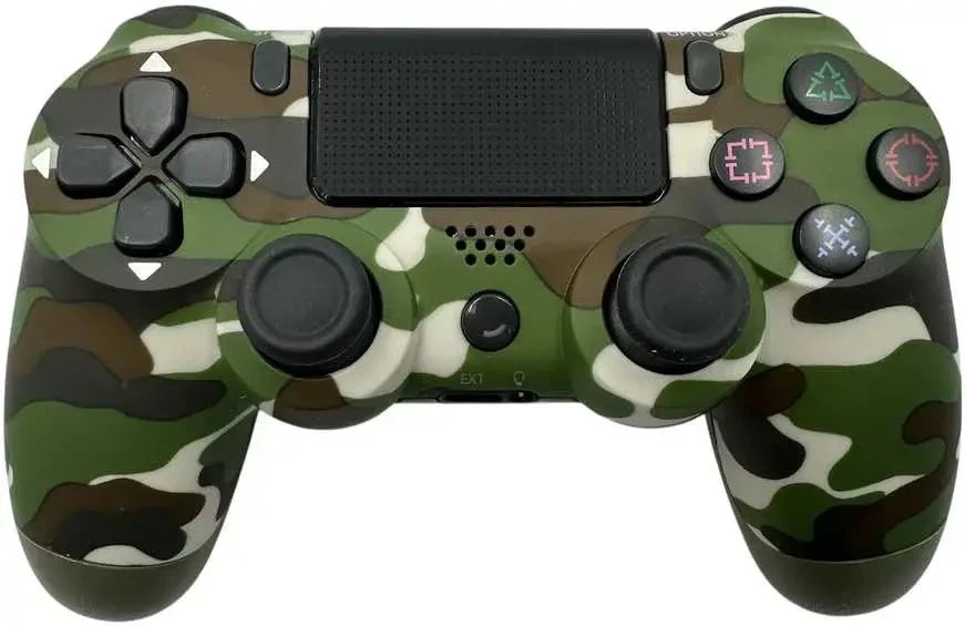 „GameBox P4“ universalus „Bluetooth“ valdiklis, skirtas „PlayStation 4“ ir „3“ / / kompiuteriui / televizoriui / televizoriaus priedėliui, kamufliažinis žalias