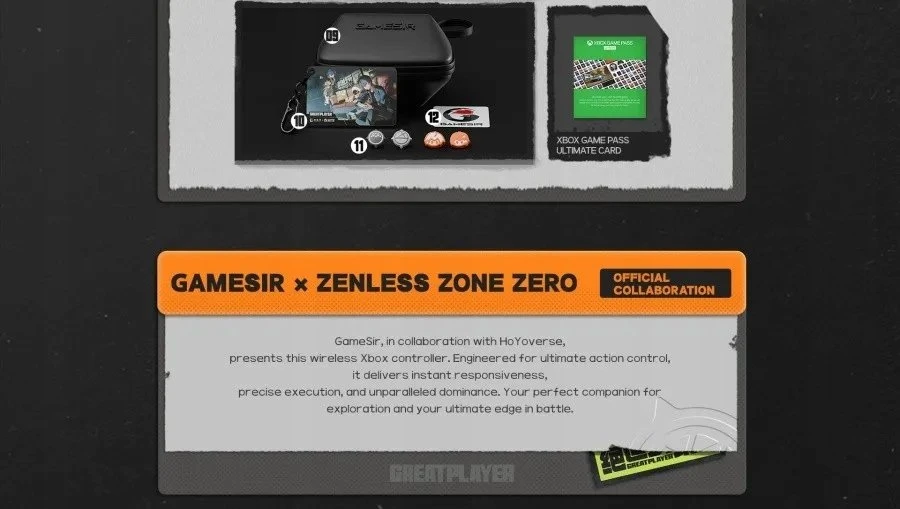 GameSir G7 Pro Zenless Zone Zero Edition valdymo pultas (pilkas)