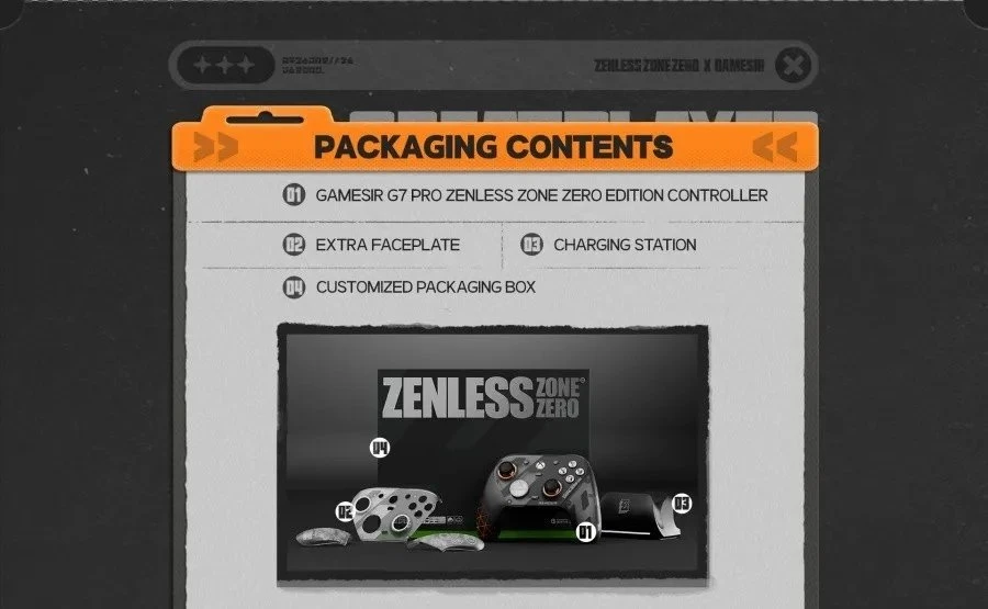 GameSir G7 Pro Zenless Zone Zero Edition valdymo pultas (pilkas)