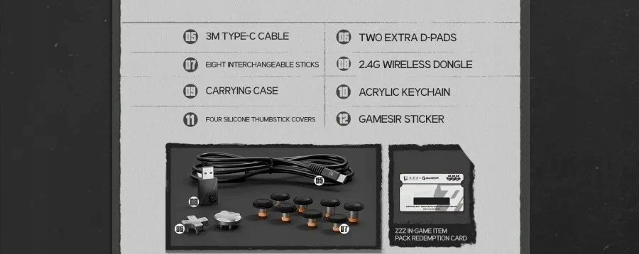 GameSir G7 Pro Zenless Zone Zero Edition valdymo pultas (pilkas)