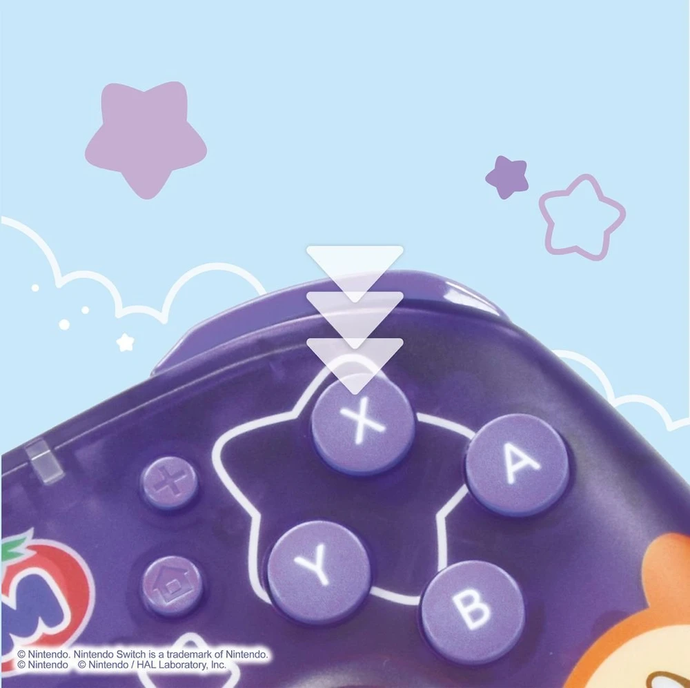 HORI - Belaidis HORIPAD Turbo, skirtas Nintendo Switch 2 (Kirby ir Waddle Dee) - Violetinė