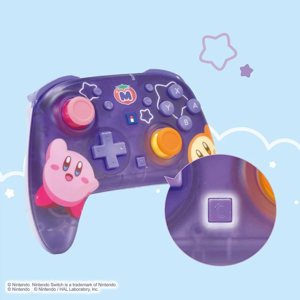HORI - Belaidis HORIPAD Turbo, skirtas Nintendo Switch 2 (Kirby ir Waddle Dee) - Violetinė