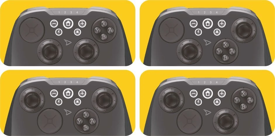 „Pixminds LEXIP X STEELPLAY“ belaidis pritaikomas valdiklis + 2 dėklų jungiklis