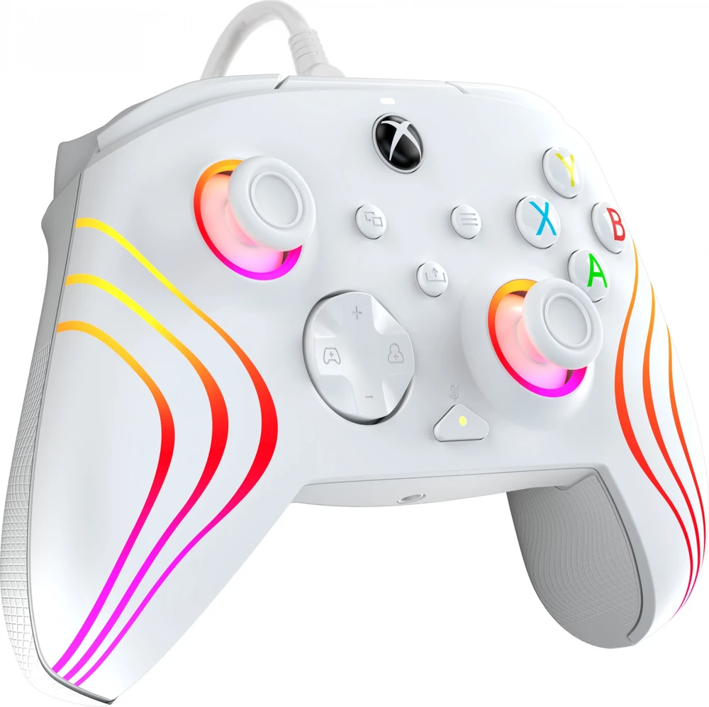 PDP XBOX Series X/S ir PC baltas laidinis valdiklis (Afterglow Wave)