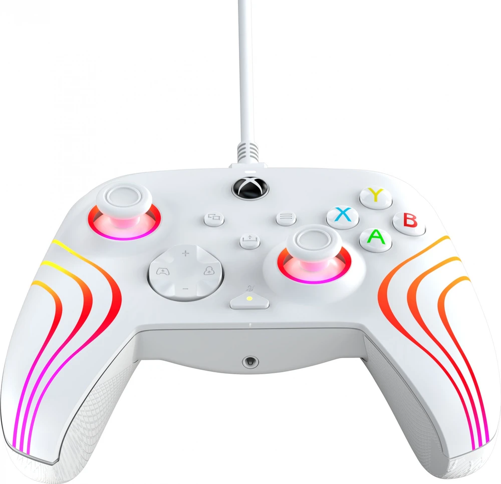 PDP XBOX Series X/S ir PC baltas laidinis valdiklis (Afterglow Wave)