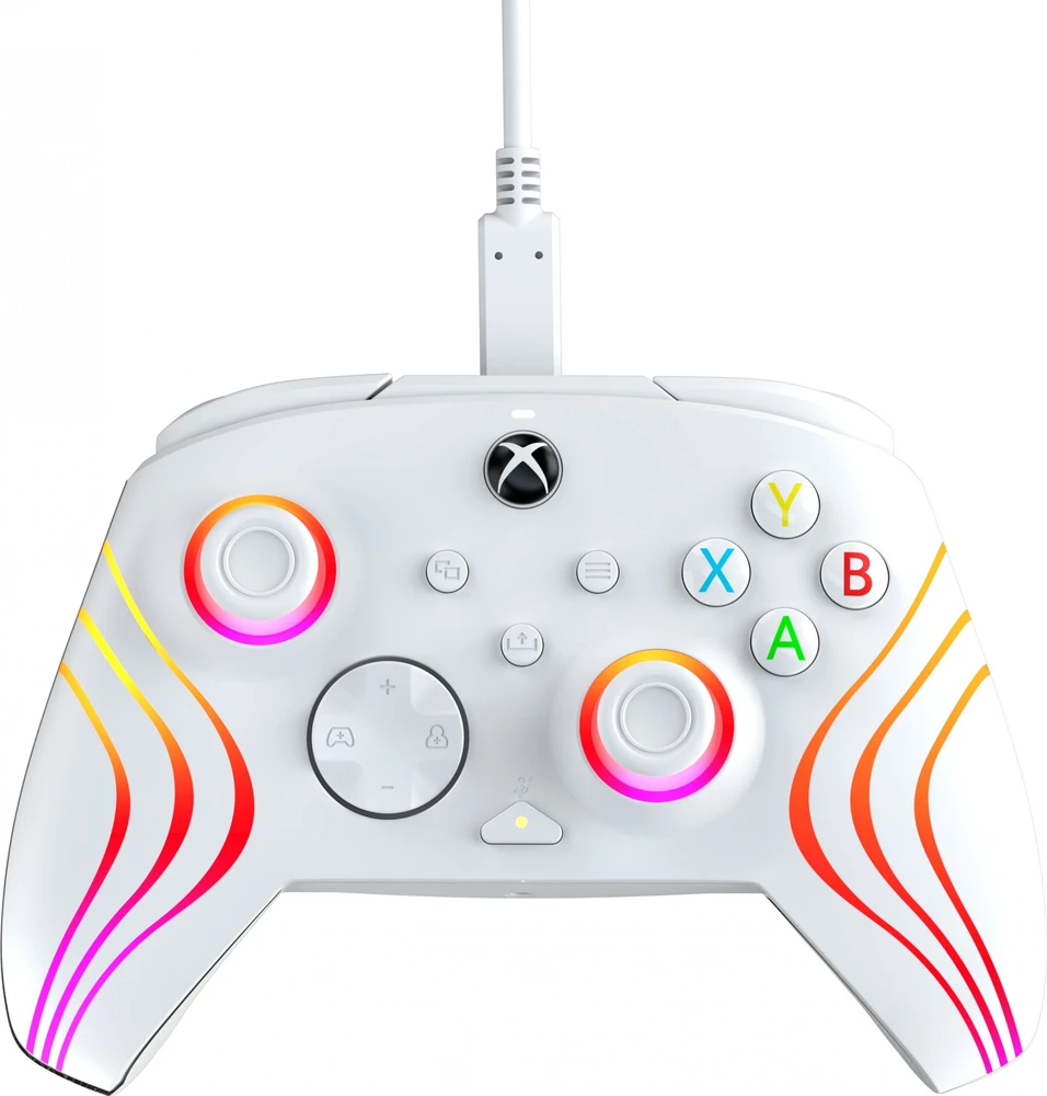 PDP XBOX Series X/S ir PC baltas laidinis valdiklis (Afterglow Wave)