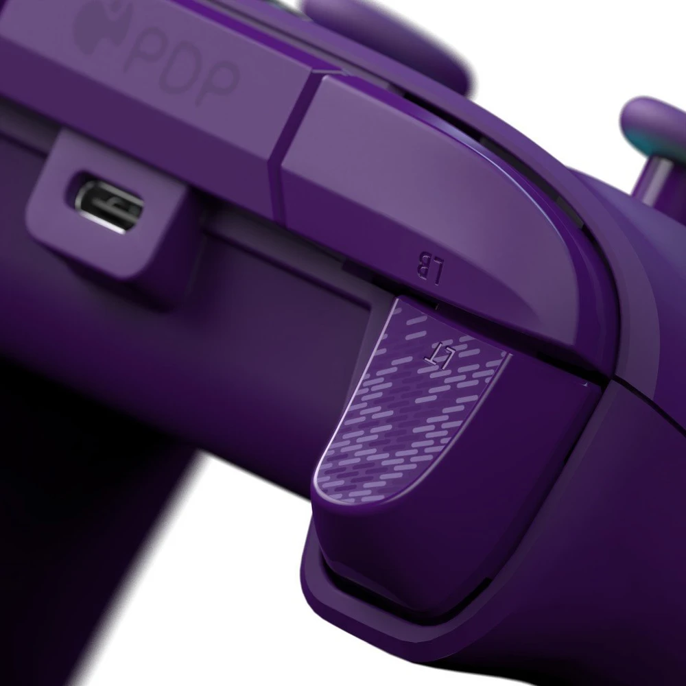 PDP Afterglow Wave Violetinės spalvos laidinis valdiklis skirtas XBOX Serijos X S & PC