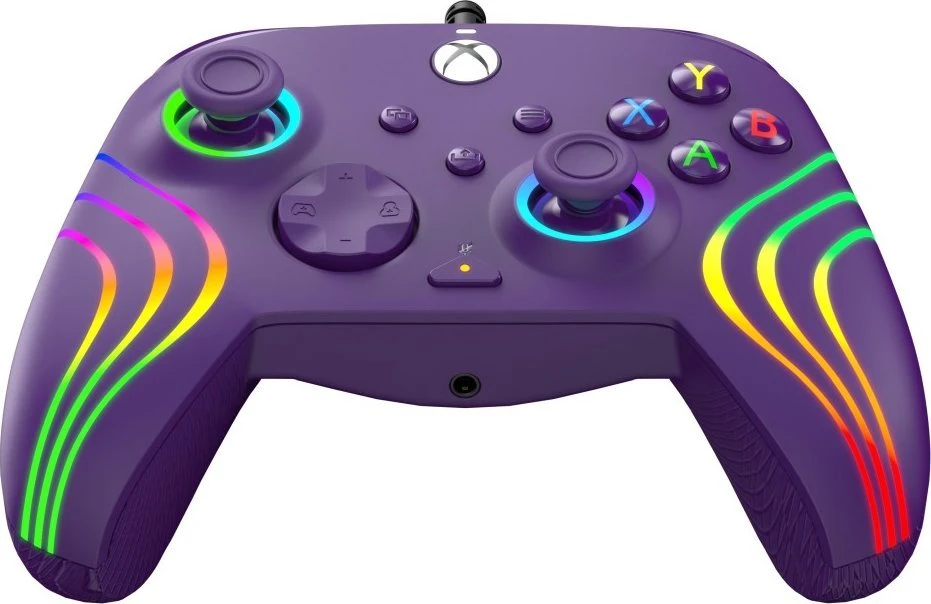 PDP Afterglow Wave Violetinės spalvos laidinis valdiklis skirtas XBOX Serijos X S & PC