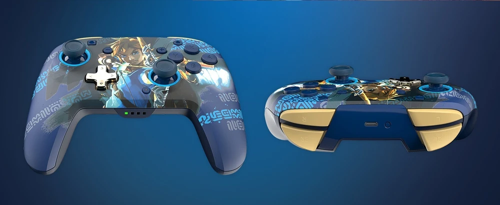 PDP Rematch Enhanced Belaidis valdiklis skirtas Nintendo Switch - Link Hero (Švytintis tamsoje)